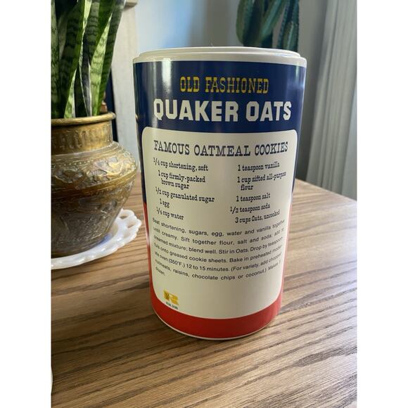 Vintage Old Fashioned Quaker Oats Ceramic Cookie Jar Canister Regal China - Picture 4 of 8